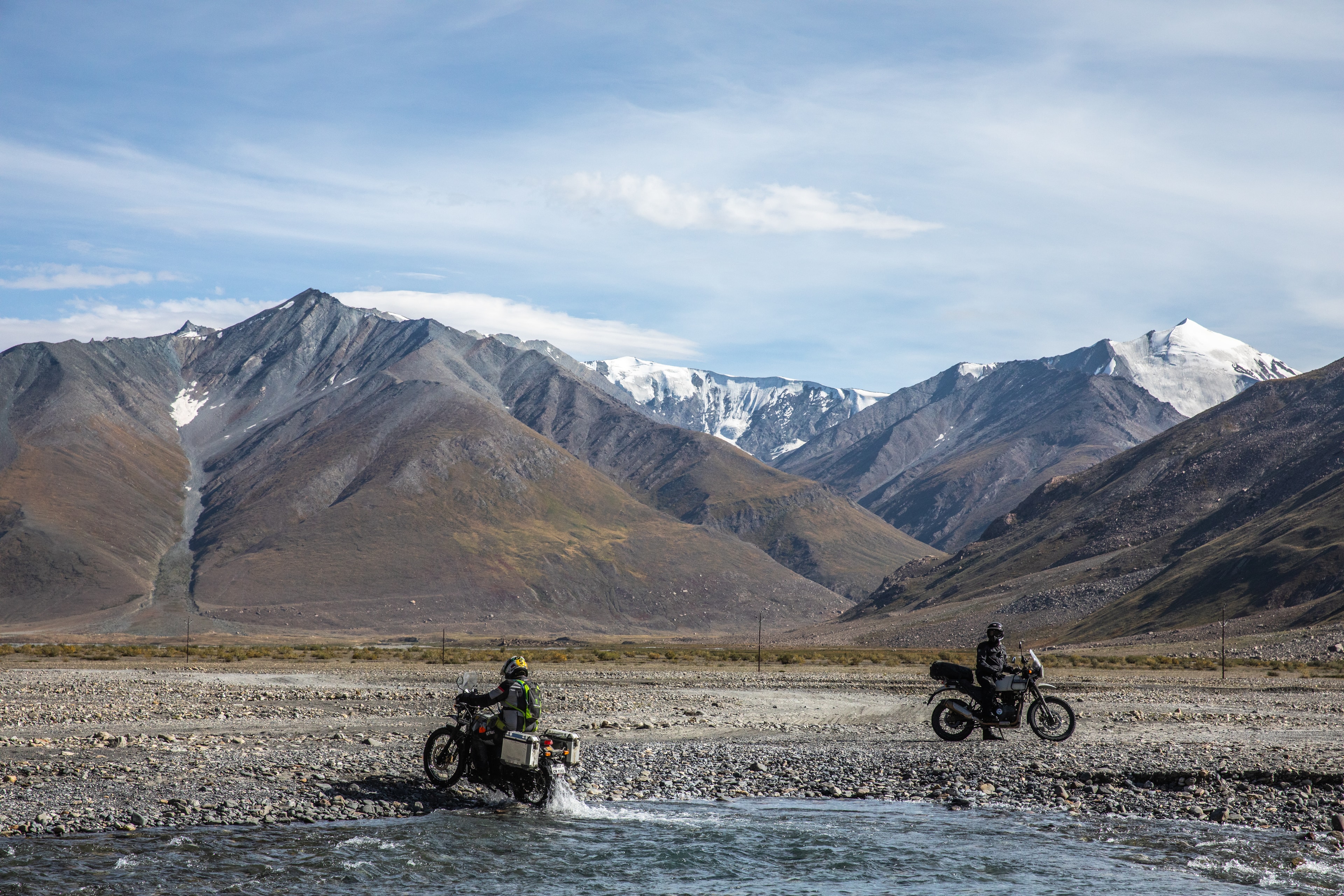 Mountain road motorcycle adventure